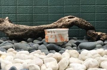 乳白玉釉彩陶碗 志野釉還原燒法 手工茶杯 茶碗 品茗杯 復古陶茶