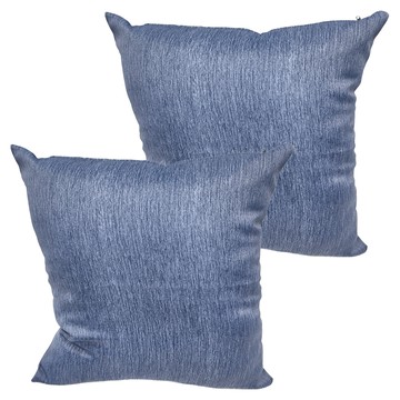 J&N 馨提印花抱枕 藍色 (2入/1組)  60 x 60cm