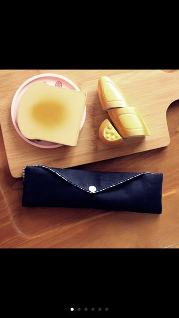 客製化文青風環保筷袋 沈穏藍搭配坐看雲起時7*26cm