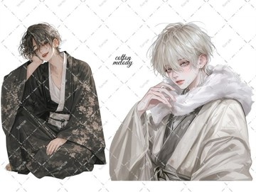 original sticker no.7840 人物貼紙 原創貼紙 人物貼紙 女孩貼紙 原創人物貼紙