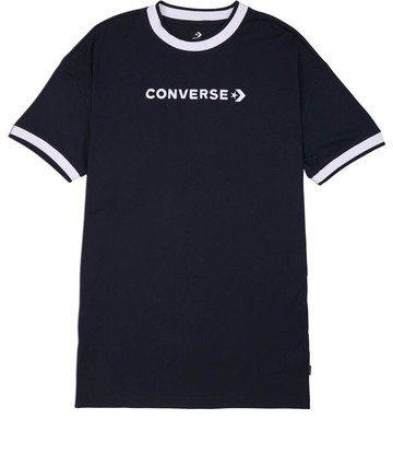 (WMNS) Converse Wordmark T-Shirt Dress 'Black'