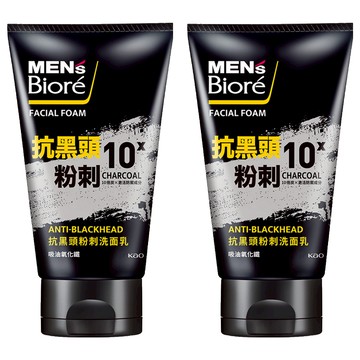 MEN's Biore 抗黑頭粉刺洗面乳  100g  2條