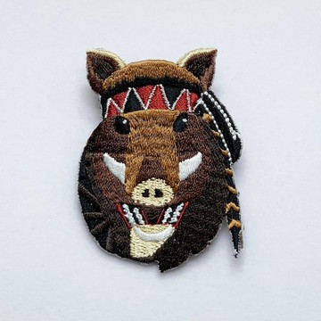 【森林動物系列】Q版山豬繡片別針