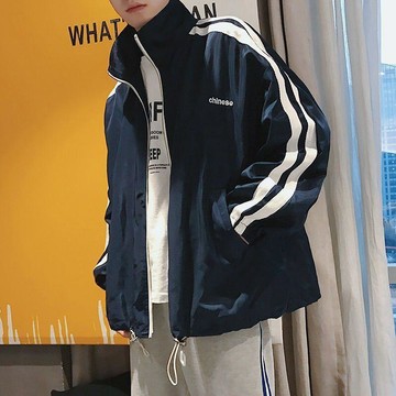 學生校園風外套男春夏防曬衣服青少年潮寬鬆港風韓版百搭帥氣外衣牛仔外套 牛仔夾克 男生外套 男生牛仔外套