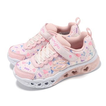 Skechers x DC 兒童燈鞋 S Light-Flutter Heart Lights 中童 粉 閃燈 發光 319509LPKMT