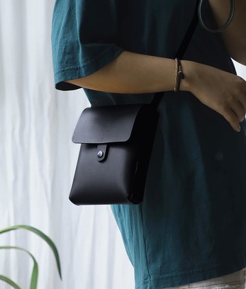 【客订版】手机包 真皮编织小挎包