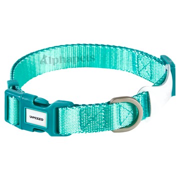 UNMIXED 糖果撞色寵物項圈  M  綠色  1個
