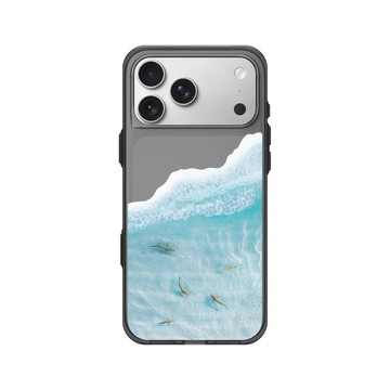 iPhone 17 Pro Max Clear (相機按鈕) 酷墨灰 - Ocean Collection: Let's Sea 海洋系列：一路向海 - 鯊魚灣遨游