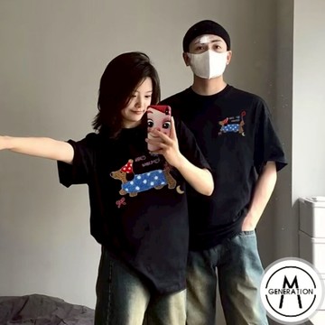 【M世代】情侶裝 短袖T恤 印花短袖上衣 男生衣服 男女情侶百搭 短袖T恤男 T恤 短袖 男生上衣 ATSD290