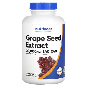 Nutricost, 葡萄籽提取物，28000 毫克，240 粒膠囊