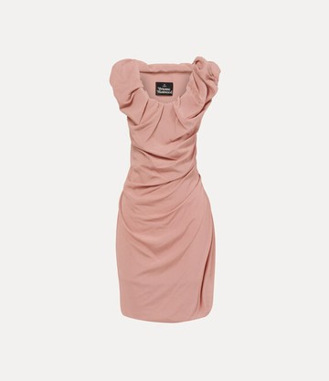 Vivienne Westwood Ginnie Amber Mini Dress Recycled Polyester Blush 40 Women