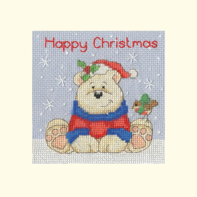 Bothy Threads クロスステッチ刺繍キット "Christmas Card Polar Pals" XMAS70 ボシースレッズ 