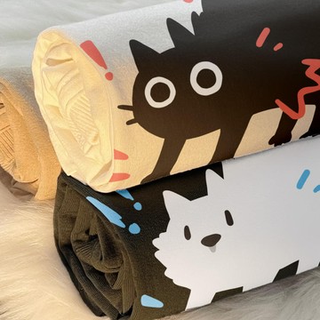 S~XL OMG 驚嚇貓 驚嚇狗 KUSO 純棉 短T 情侶T【YC786】MIT 情侶裝 快速出貨 短袖T恤 萌寵