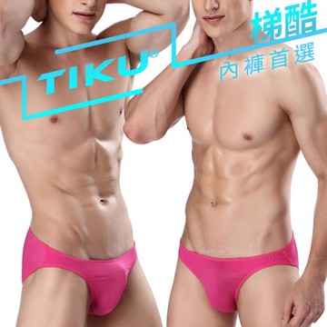 TIKU 梯酷 - 凸立囊袋 超彈貼身 三角內褲-粉色 (PP1691)
