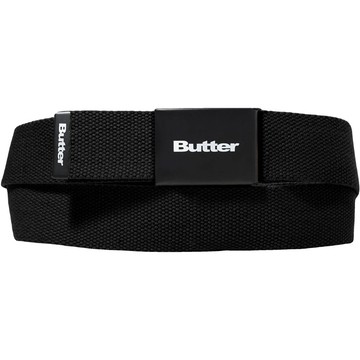 BUTTER GOODS BG262E20100F LOGO WOVEN BELT 尼龍 腰帶 (黑色)