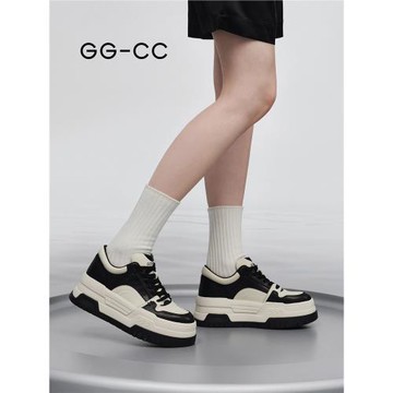 【雙11預售】太空漫步GGCC夏季新款厚底熊貓板鞋女休閑小白鞋
