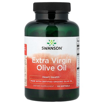 Swanson Vitamins, 初榨橄欖油，120 粒軟膠囊（每粒軟膠囊 1,000 毫克）