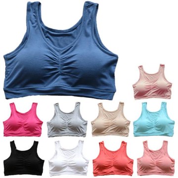 夏裝短款半截莫代爾吊帶背心帶胸墊女抹胸大碼媽媽中老年哺乳孕婦