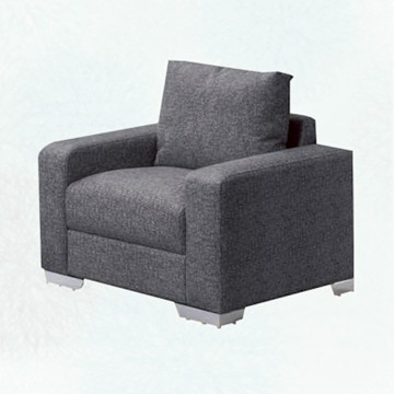 文創集 西拉灰耐磨皮革單人座沙發椅-97x85x90cm免組