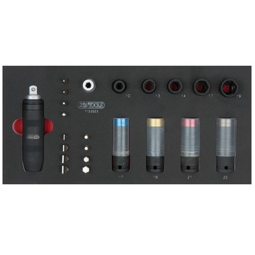 SCS 1/2"+5/16" 衝擊套筒和鑽頭套件,23 個,1/3 系統插件