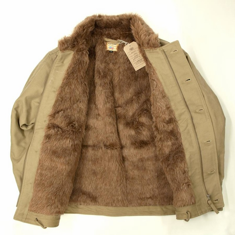 VANSON 】 WHEEL&WING N-1 デッキ ジャケット カーキ&BLACK | LINE 