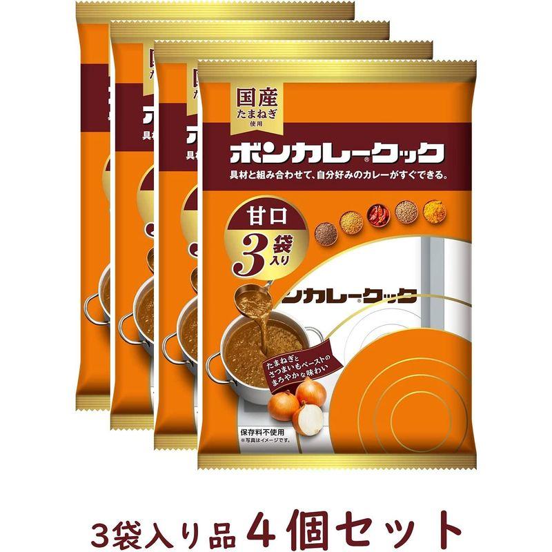 大塚食品 ボンカレークック 甘口 450g(150g×3袋)×4 個 調理用 レトルトカレー