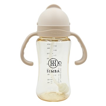 Simba 小獅王辛巴 蘊蜜鉑金PPSU防漏滑蓋學習水杯  杏茶  270ml  1個