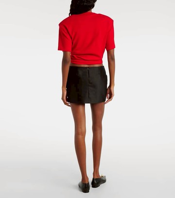 Magda Butrym Floral-appliqué cotton miniskirt