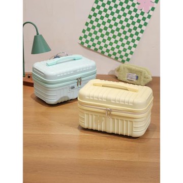 化妝包女18大容量手提包防水洗漱收納包小型小皮箱迷你行李箱