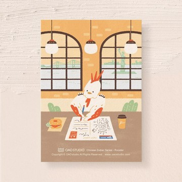 postcard- 生肖系列-雞