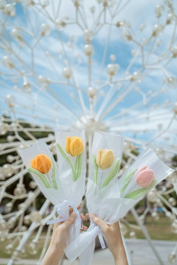 【可客製】毛根花 花束 花藝 鬱金香