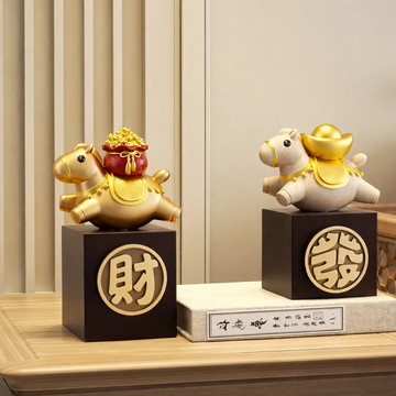 【招財貓的家】4寸馬上發財潮流擺件 生日禮物 開業禮物 開運 招財 喬遷禮物 交換禮物