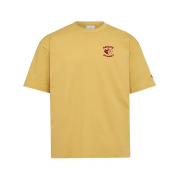 Adidas Food Gfx Tee SS 男款 女款 黃色 寬鬆 棉質 T恤 運動 休閒 短袖 LC6472
