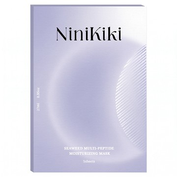 NiniKiki 海藻胜肽功效型保濕面膜 清爽  5入  1盒