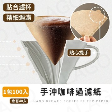 【拉拉購】手沖咖啡過濾紙 咖啡濾紙 錐形濾紙 圓形濾紙 扇形濾紙 無異味 濾紙 萃取濾紙 原色濾紙 咖啡原木色