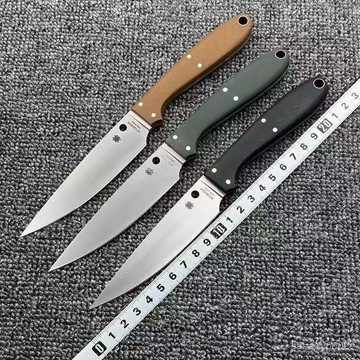 蜘蛛 FB37直刀高硬度廚房家用戶外露營多功能便攜式工具刀