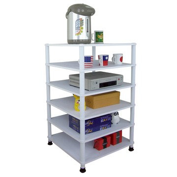 【頂堅】六層收納架/置物架/電器架-60x60公分-三色可選素雅白色