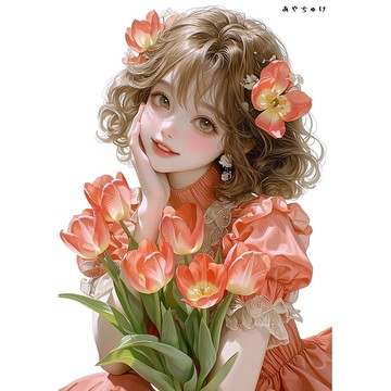 【3 月新品 3】07-119-0013 人物貼紙 春日序曲