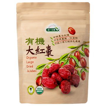 統一生機 有機大紅棗  300g  1包