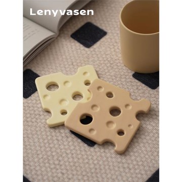 LENYVASEN 創意幾何圖形杯墊玻璃杯咖啡杯托陶瓷桌面防燙隔熱墊子