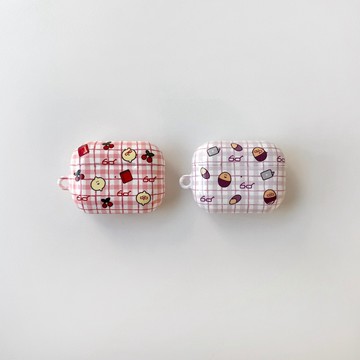 🇰🇷 韓國KKOBA 現貨 Second Morning TOWN系列 眼鏡格紋 檸檬 耳機殼 Airpods 保護套