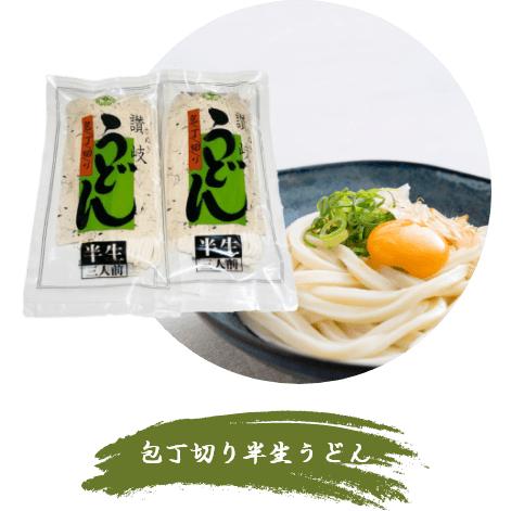 包丁切り半生うどん（液体だし付）　300g×7袋詰