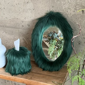 圓形水池鏡子_森林