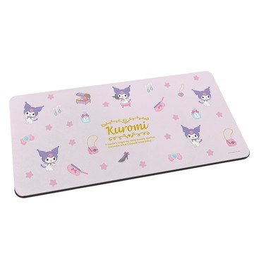 【Sanrio 三麗鷗】軟式珪藻土吸水地墊-連續圖系列 裝扮酷洛米 （80x38x0.5cm） _廠商直送