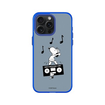 iPhone 15 Pro Max Clear 激光藍 - 史努比 Snoopy - 隨音樂搖擺吧！
