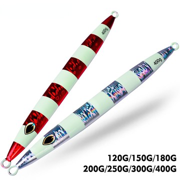 【TTFF】快抽深海路亞鐵板 速沉鐵板鉛魚120g-400g鐳射夜光船釣海釣路亞餌批發1402