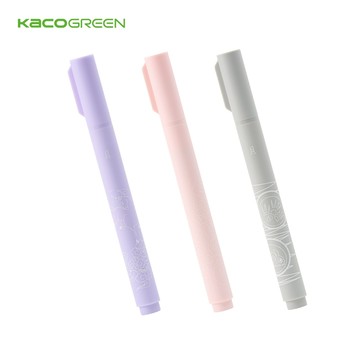 【KACO】PURE 書源 螢光筆柔粉系三色 單隻 霞雲粉/薄霧紫/星雲灰 (台灣現貨) 做筆記 劃重點 粉嫩