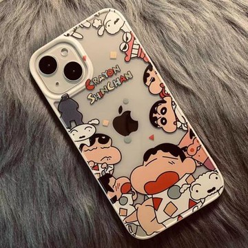 適用蘋果14promax手機殼新款iphone13高級感12卡通11pro可愛小新17創意8plus男女16小眾15情侶x潮流max保護套