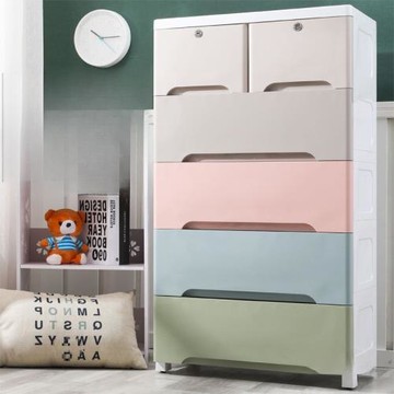 加厚大號抽屜式收納柜子塑料寶寶嬰兒兒童衣柜儲物柜整理箱五斗柜