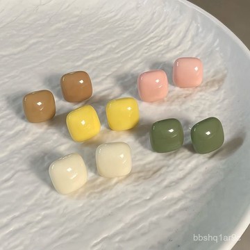 💌僊女精選💌奶係甜酷爆款小方糖簡約清新獨特高級感設計洋氣百搭耳釘耳環女